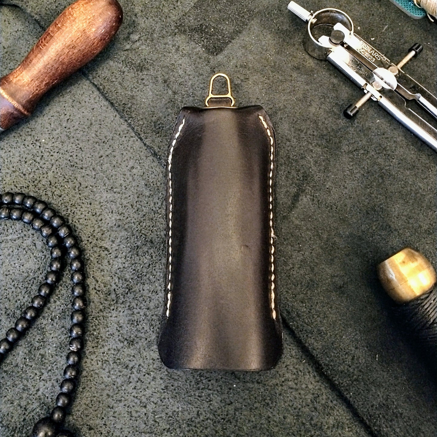 Leather key case