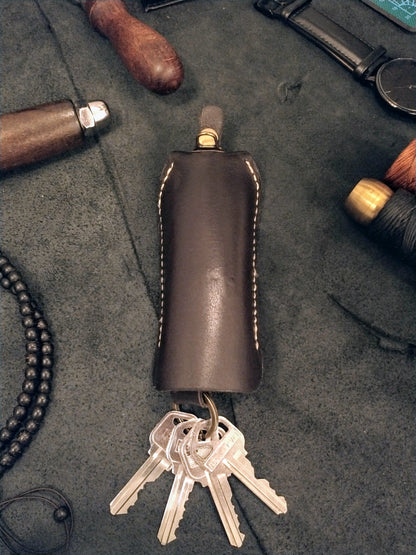 Leather key case holder